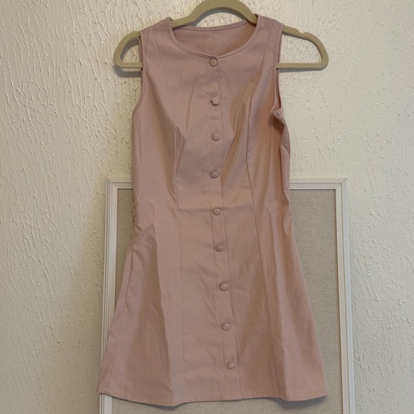 Chic Sleeveless Pink Mini Dress - Picture 4 of 6